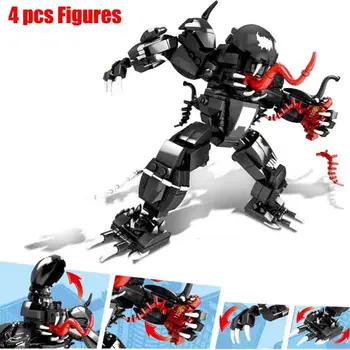 

2019 New 578pcs Super Heroe Spiderman Mech Venom Mecha Building Blocks Set Toys Compatible Marvel Toy