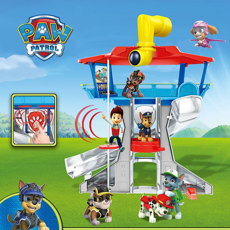 

Paw Patrol Dog Juguetes Plastic Playset Observatory with Music Patrulla Canina Action Figures Model Toys for Children Gifts A99