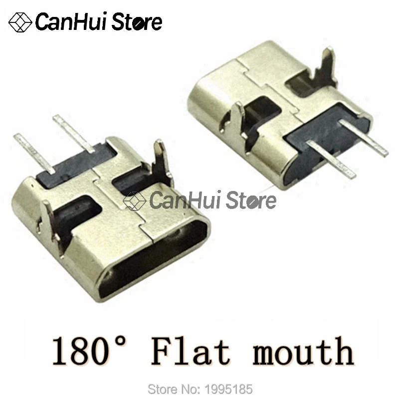 Micro USB Connector 20/50Pcs 2Pin 90/180 degrees B Type Female for Mobile Phone