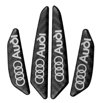 

4PC Car Styling Carbon Fiber Car Door Anti-Rub Stickers For audi a3 a4 a5 a6 a7 a8 Q3 Q4 Q5 Q6 Q7 b8 b6 c6 8p b7 Car Accessorie