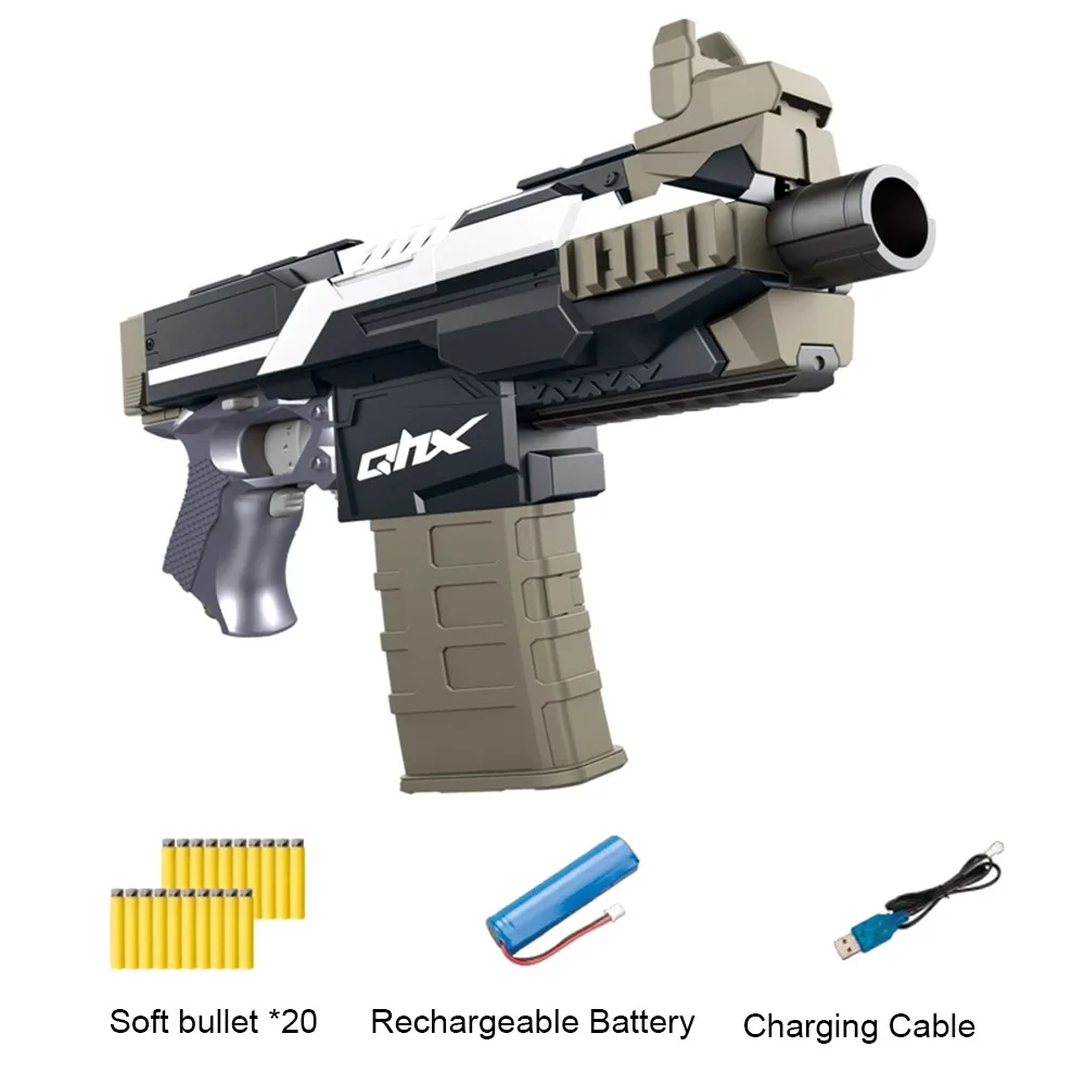 Skup Outdoor Electric Burst miękki pocisk pistolet garnitur dla Nerf z 20 sztuk pocisków pistolet zabawkowy model pistolety dla chłopców