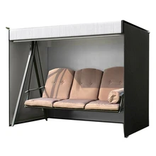 ELEG-Garden Swing Cover 3-местный качели гамак крышка открытый сад патио протектор солнцезащитный козырек водонепроницаемый чехол для стула