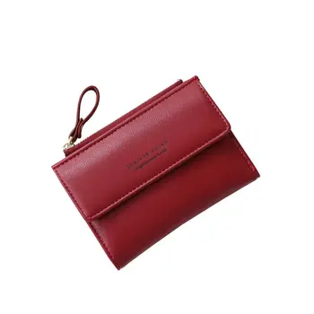 

Fashion Women Leather RFID Blocking Wallet Short Card Holder Purse Coin Bag Handbag
