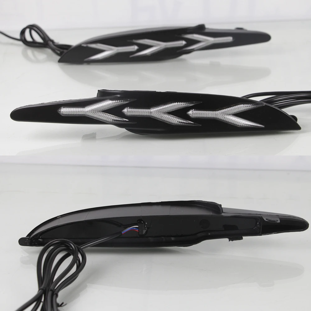 Автомобильная проблесковая 1 пара DRL Светодиодный дневной светильник