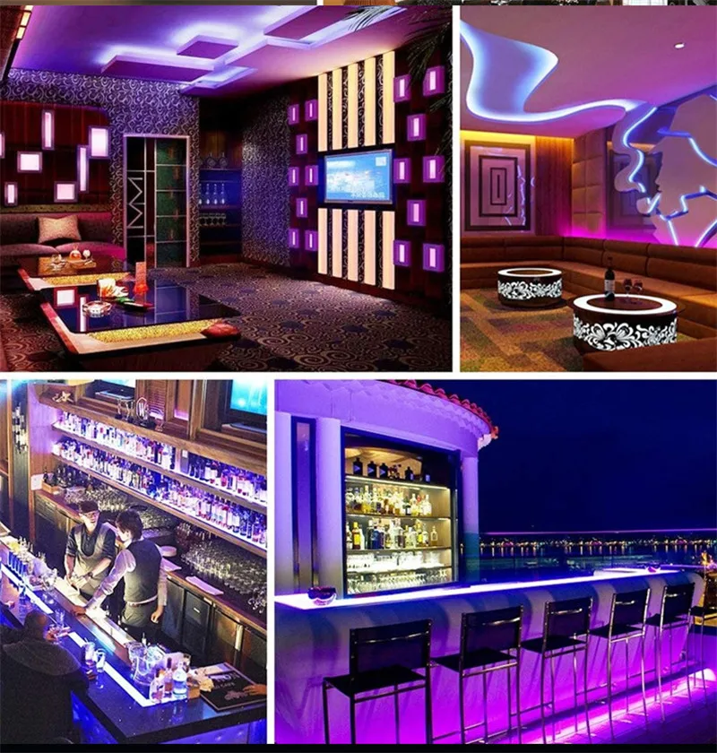 Conduziu a Luz Impermeável do Diodo Emissor de Luz das Luzes Mesmo com Fonte de Alimentação Remota da C.c. 12v da Chave 44 para Interno o Jogo da Cor de 5050 Flexível Faça Você Smd Ip65 Rgb 18 conduziu a luz flexível impermeável do diodo