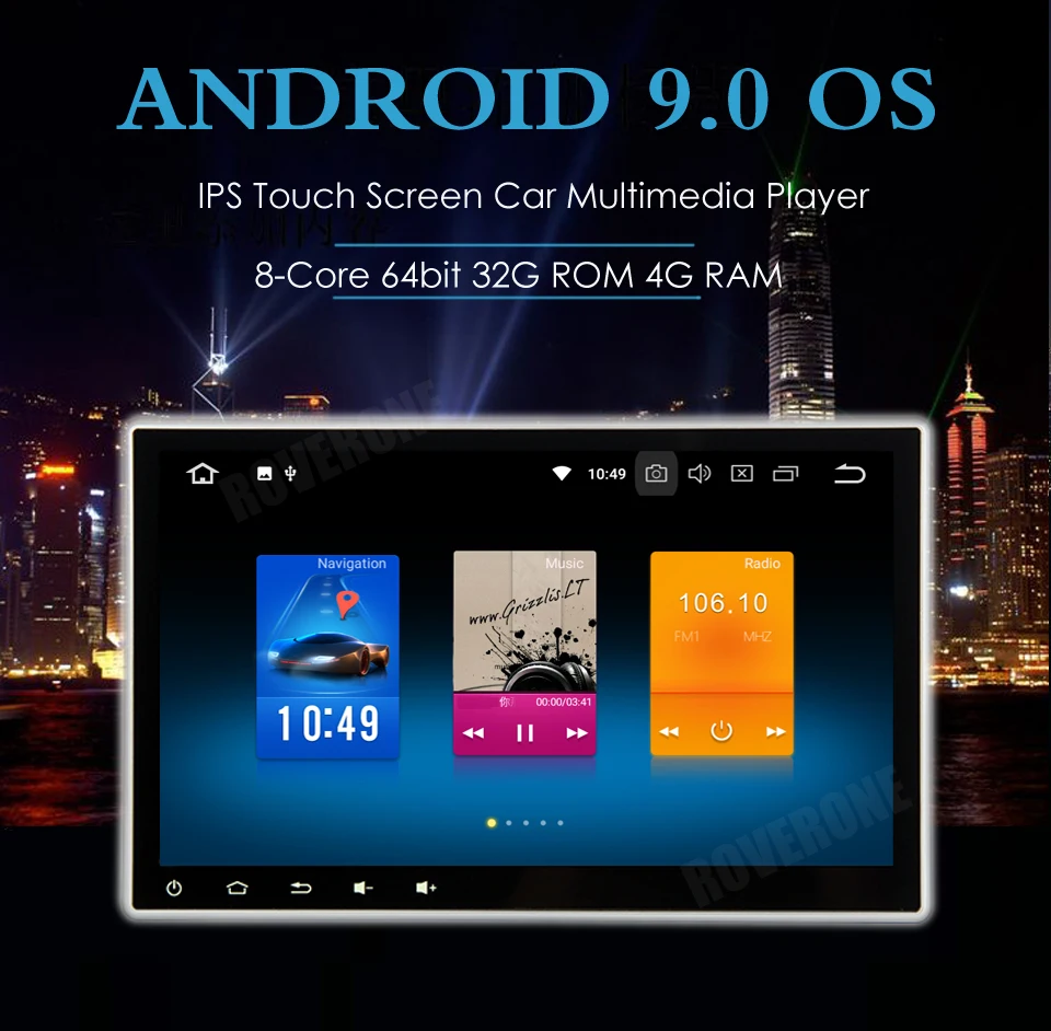 Discount Octa Core Android 9.0 Car Radio for Mitsubishi Outlander Lancer X ASX Stereo GPS Navigation Sat Navi Audio Video Player (NO DVD) 4