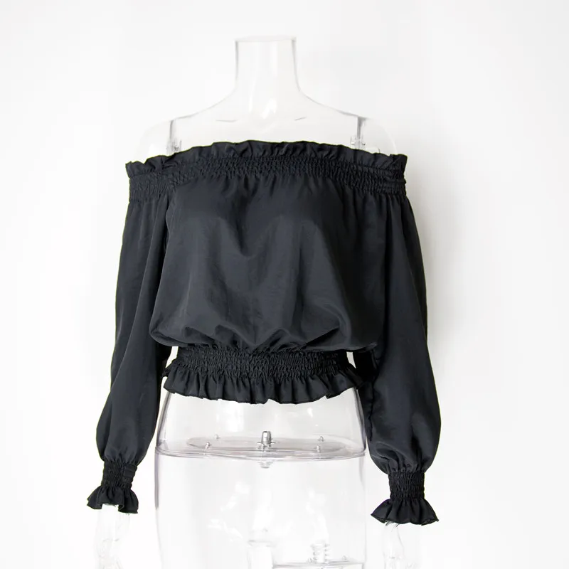 Женская блузка с длинным рукавом Colysmo летняя открытыми плечами рубашка Blusa Feminina