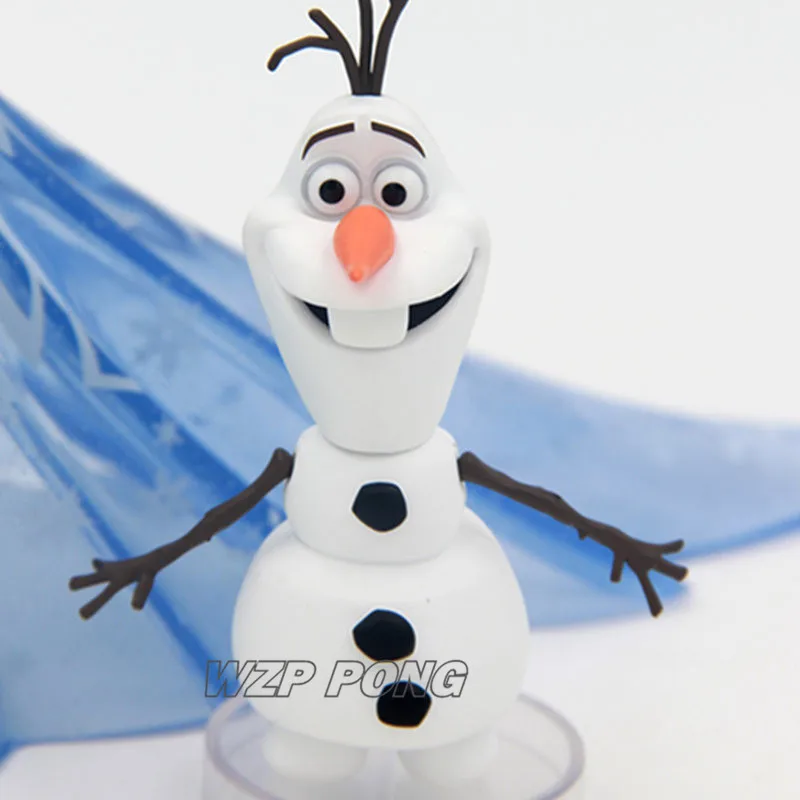 Ceny 14cm mrożone Anna Elsa księżniczka Olaf figurka lalki zabawki pcv ruchome wspólne figurka model kolekcjonerski zabawka na prezent urodzinowy
