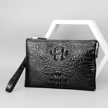 Alligator Bone Skin Luxury Men Messenger Bag Simple Fashionable Briefcase Leisure Large Capacity Hand Bag Fashion Underarm Bag