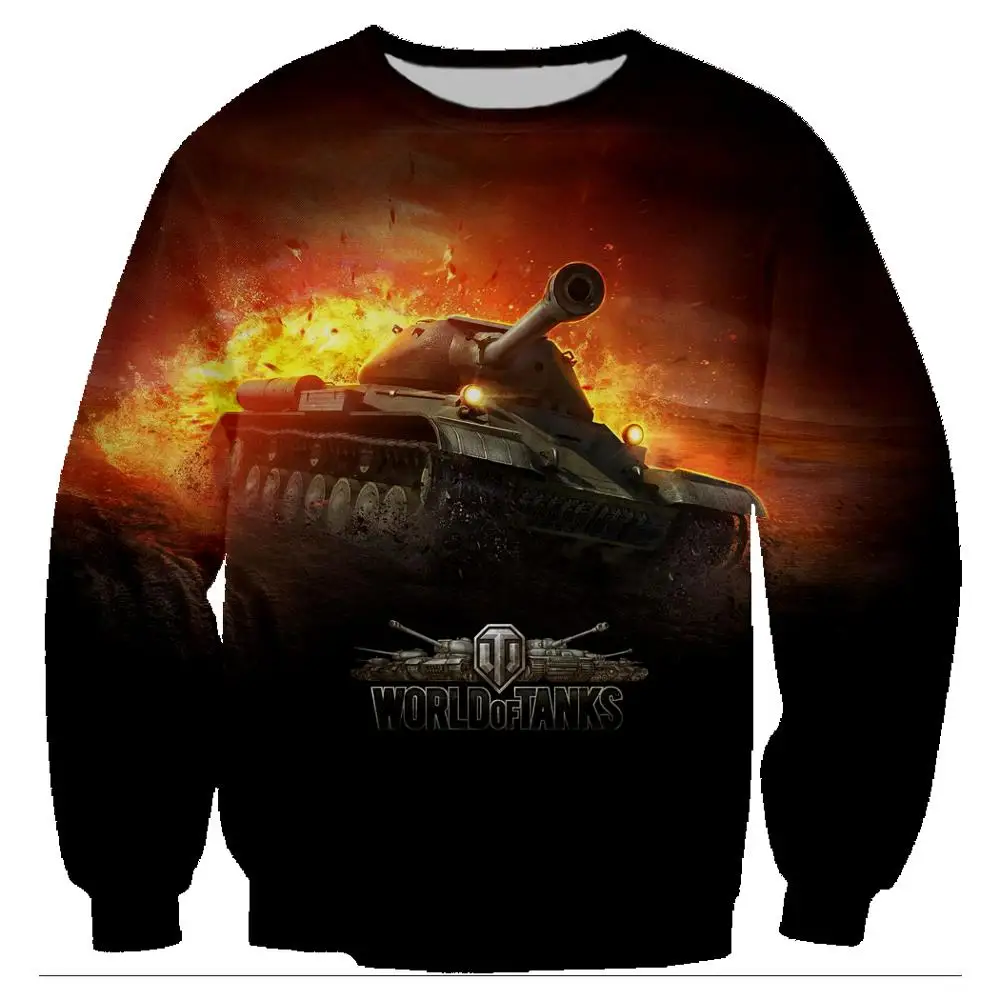 Популярные игры World Of Tanks, толстовки, 3D принт, Harajuku, Мужской пуловер, толстовки с длинным рукавом, Crewneck, уличная одежда с капюшоном - Цвет: 19