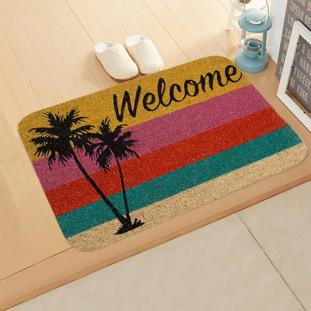 Newest Welcome Doormat Entrance Mat Hallway 6 Patterns Printed Anti-Slip Floor Mat Area Rugs Funny Custom Front Door Mat Carpet