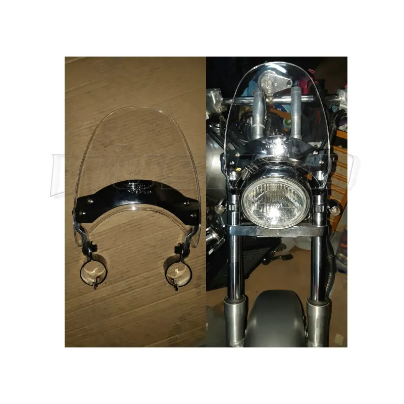 Лобовое стекло ветровой экран для 1985-2013 Suzuki Marauder GN GZ 125 GZ125 250 GZ250 GN250 передняя вилка экрана - Цвет: Clear