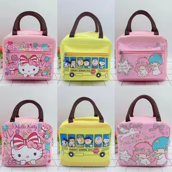 

New Sesame Street thickened waterproof lunch bag with coin bag wallet student portable picnic bag lunch box bag