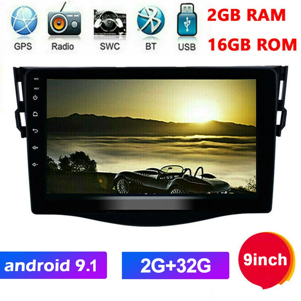 Автомобильный мультимедийный плеер стерео-система на Android 9 1 с &quotэкраном GPS Wi-Fi MP5
