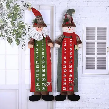 

christmas decorations for home Christmas Countdown Calendar Articles Three-dimensional Figure Decals Snowman Home Office