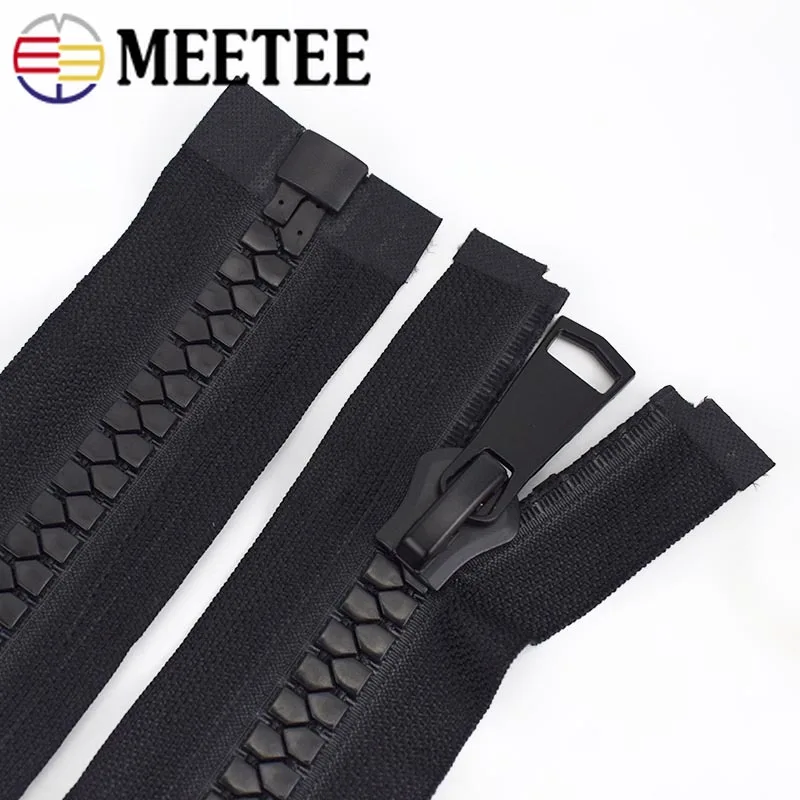 Meetee 15# открытого типа застежки-молнии смолаы 70/80/90/100 см пуховая куртка-пальто застежки-молнии для шитья DIY аксессуары для одежды