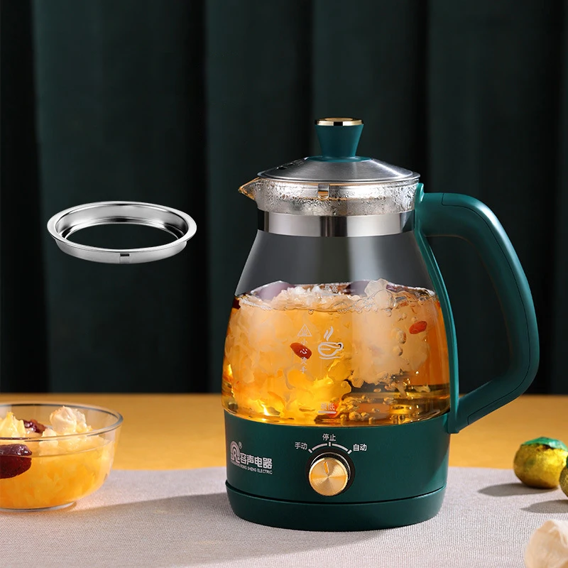 Electric Kettle 1L Electric Kettle Heat-resistant Glass Tea Infuser Pot With Filter Automatic Steam Spray Borosilicate glass Teapot