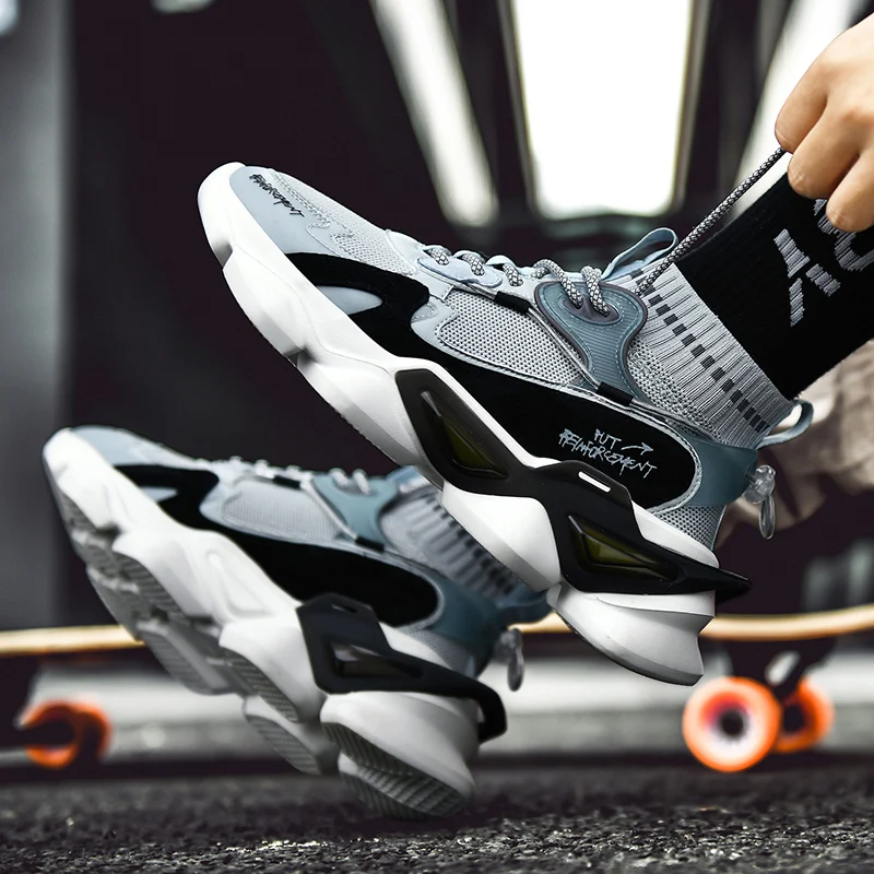 Men's socks shoes running shoes comfortable breathable mesh casual sports shoes outdoor sports non-slip wear-resistant sports sh