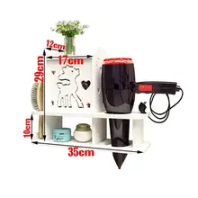 Ванная комната ПВХ доска водонепроницаемый стеллаж для ванной комнаты Стеллаж для хранения Фен Туалет туалетные принадлежности водонепроницаемый Пробивка шкаф для хранения