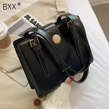 

[BXX] PU Leather Crossbody Bags For Women 2020 Winter Trending Branded Shoulder Handbags Ladies Luxury Travel Hand Bag HP125