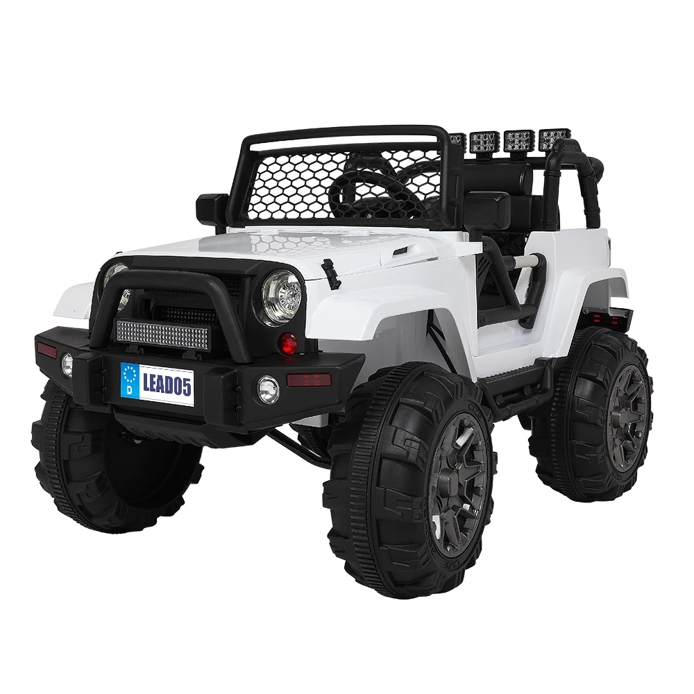

Electric Car for Kids Ride OnLEADZM LZ-905 Remodeled Dual Drive 45W * 2 Battery 12V7AH * 1 with 2.4G Remote Control White