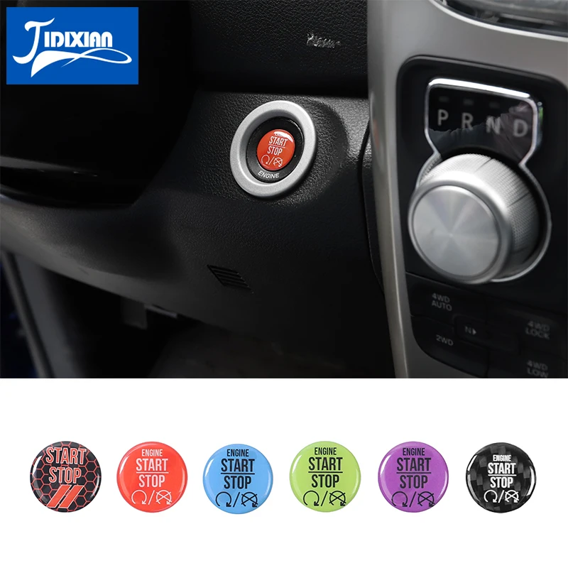 Jidixian Car Engine One Button Start Stop Switch Decoration Cover
