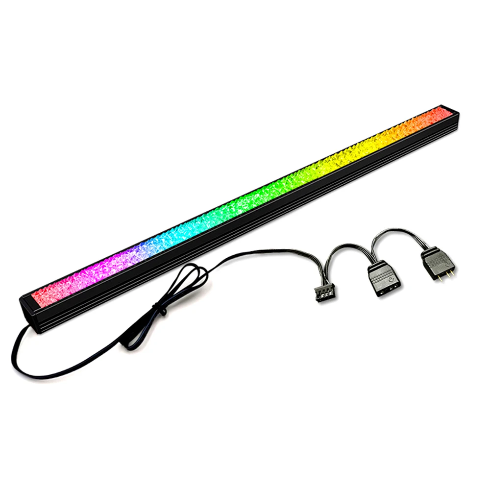 COOLMOON ARGB Diamond-Like LED Strip Magnetic RGB Light Bar Rainbow PC Case Light Bar with 5V 3Pin ARGB Header Sync Lighting