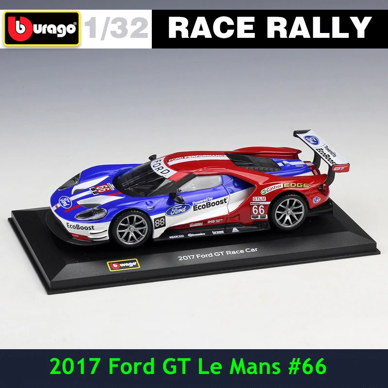 Bburago 1:32 Ford GT#66 DS WRC ралли гоночный сплав модель автомобиля коллекционные подарки