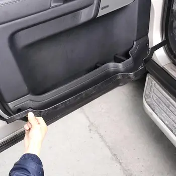 

4pcs Black Wood Grain ABS Car Door Interior Decorative Strips Trim for Land Rover Discovery 4 LR4 2010-2016 Models Accessories