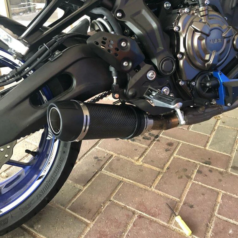Выхлопная труба для мотоцикла Leo Винс глушитель скутера Cafe Racer MT09 R6 GSR600 FZ6 S1000RR PCX125