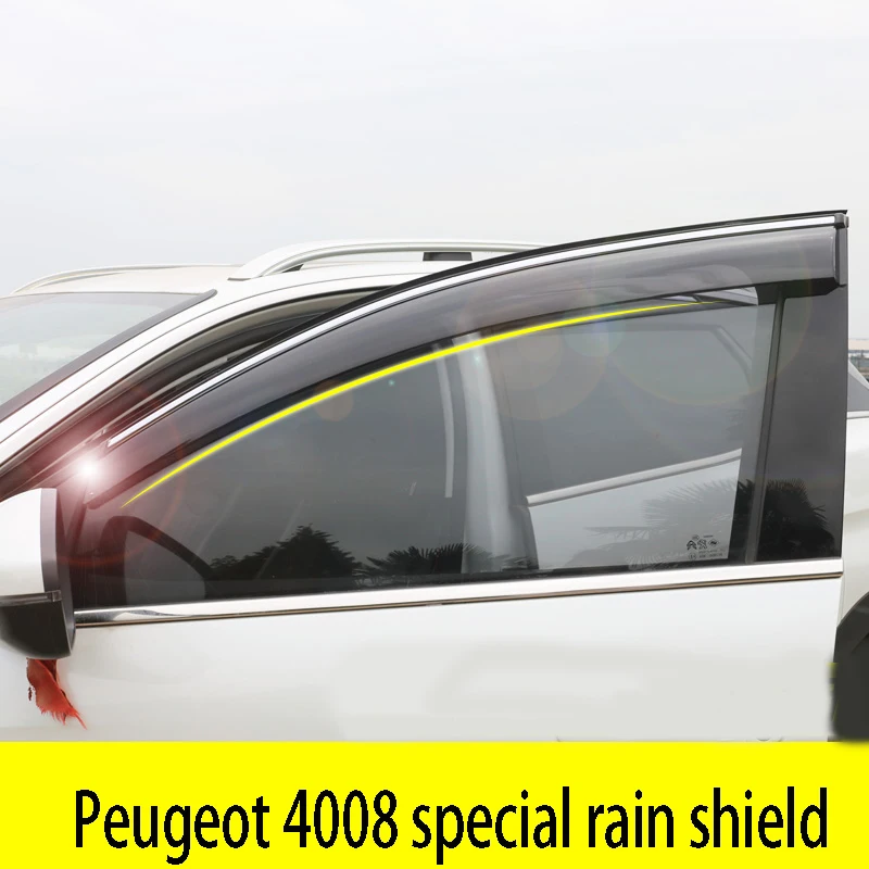 For Peugeot 4008 rain proof window 17-18 rain cover special vehicle door rain shield weatherstrip rainproof window cover