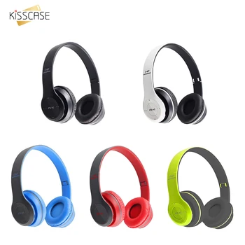 

KISSCASE P47 Bluetooth headset 5.0 stereo headset folding TF card Bluetooth headset for game dance library for ios Android