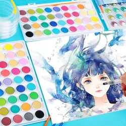 12/16/28/36Color Watercolor Paint Set Beginner Kindergarten Children Primary School Students Solid Watercolor Paint Hand-painted