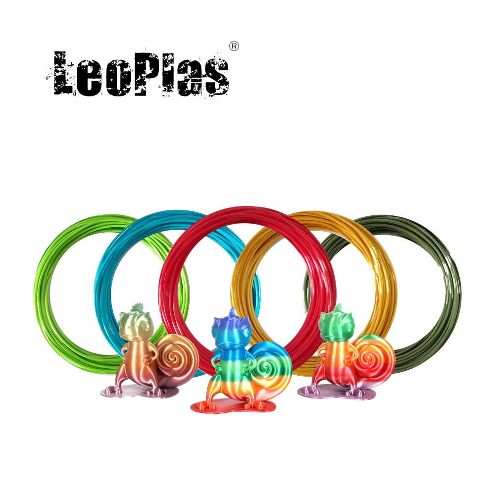 LeoPlas Ultra Silk PLA Filament 1.75mm 20 Meters Sample For 3D Printer Pen Consumables Printing Supplies Plastic Material