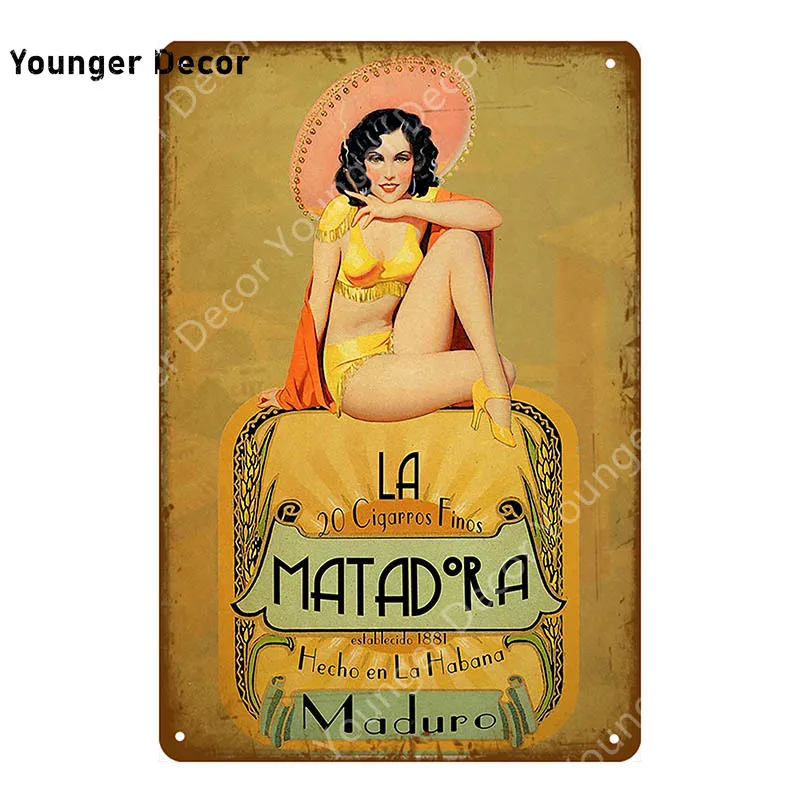 Американский плакат Pin Up Girl забавная леди жестяная вывеска настенная декоративная табличка для бара кафе бара вечерние Клубные винтажные металлические картины YI-078