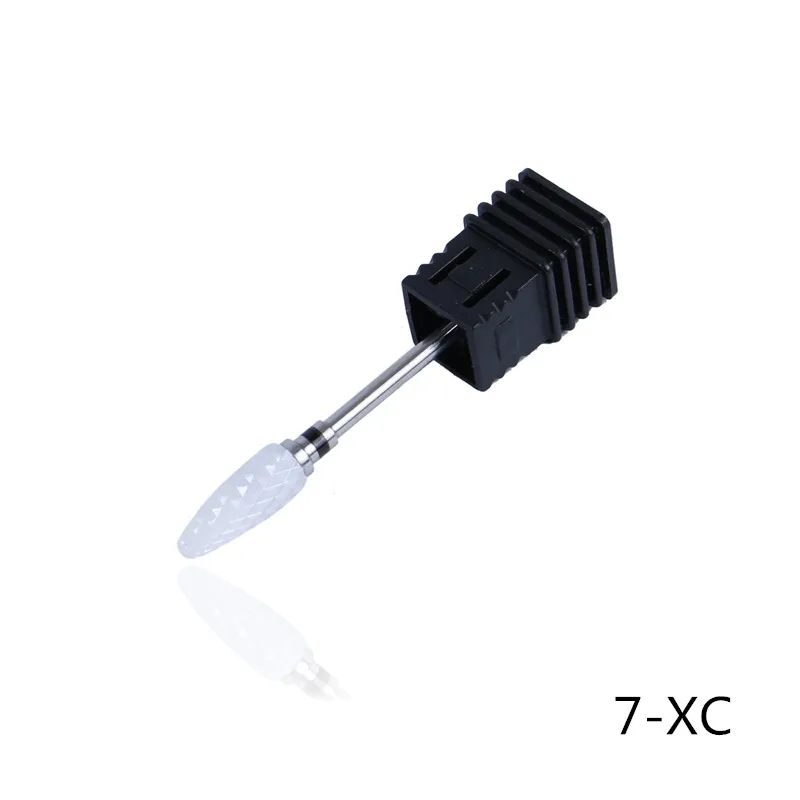 Ceramic Nail Drill Bits Manicure Machine Accessories Milling Cutter Rotary Burr Electric Nail Files Grinding Head Nail Art Tools - Цвет: 7-XC