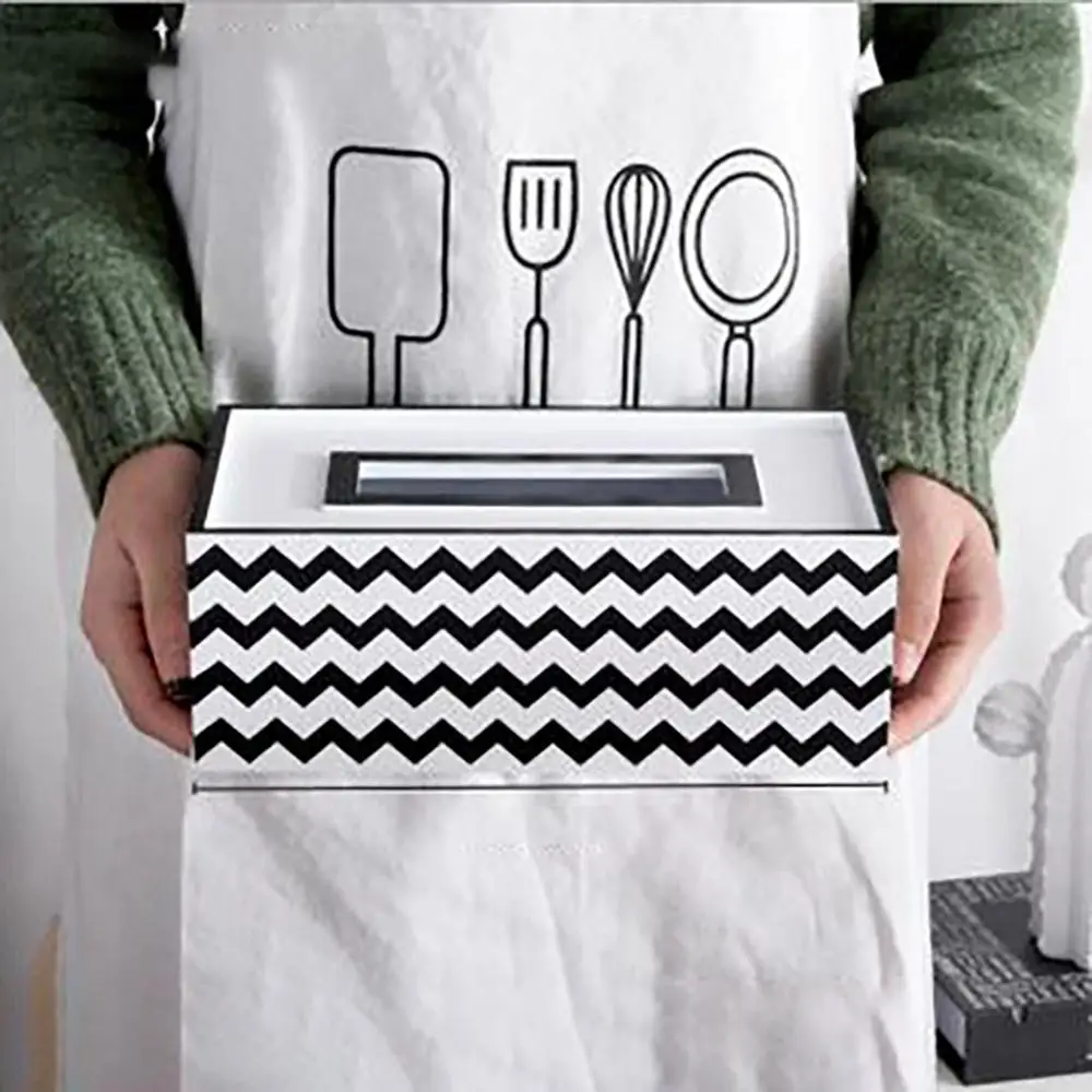 Nordic Wooden Cover Paper napkin holder Box Tissue Box with Solt for Phone Creative Household Dining Room Table Storage Box FDH