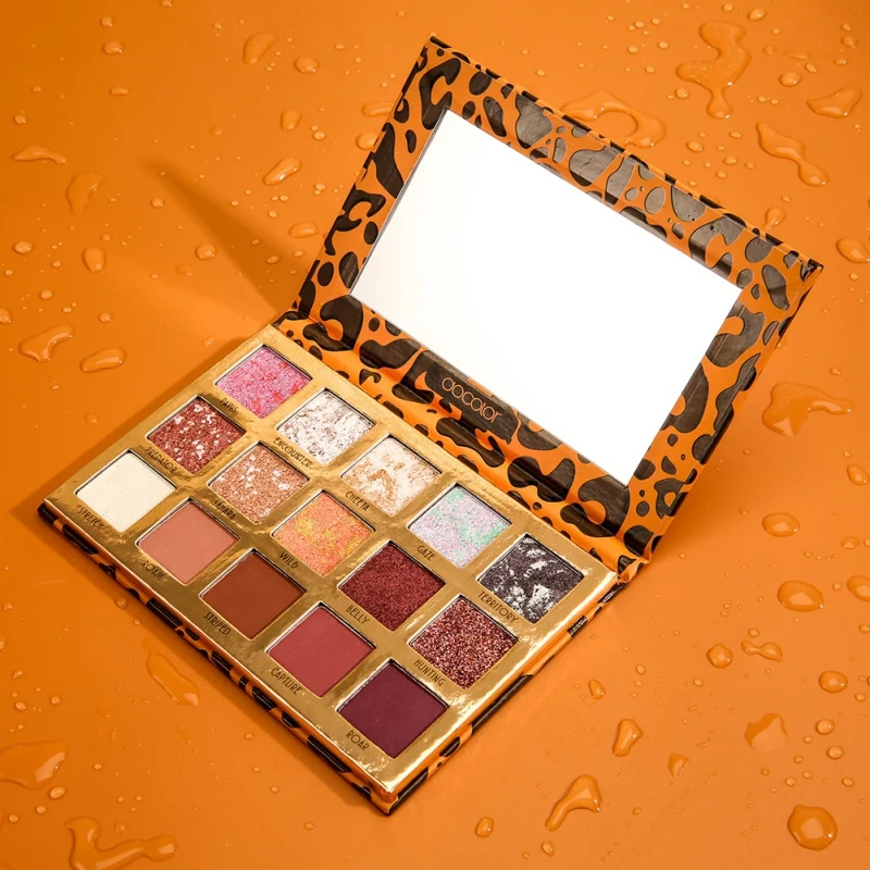 Do color 15-color Leopard палитра теней для век водостойкие стойкие цвета быстрое мерцание матовые тени для век