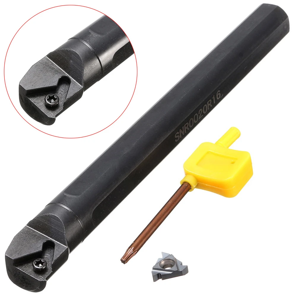 

Stainless Steel SNR0020R16 Lathe Internal Threaded Turning Tool Holder Boring Bar SNR0020R16 Holder threaded lathe tools