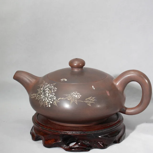 280 Ml -Es Nixing Teáskanna Tea Edényszűrő Kézzel Készített Agyag Testreszabott Ajándékok Hiteles Faragás Theiere - Image 3