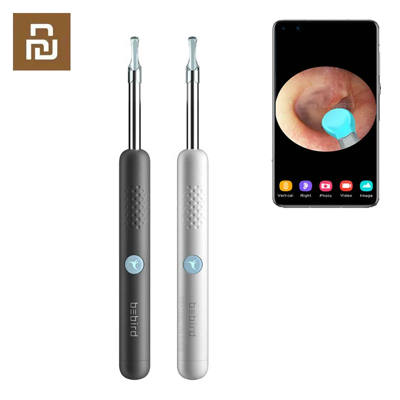 Youpin Bebird r1 3.5 mm Ip67 hd Colher de Orelha para Limpeza Visual de Ouvido Endoscópio e Picareta para Cuidado com a Saúde do Orelha