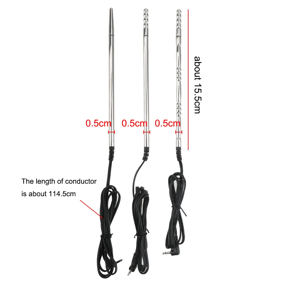 Penis Plug Chastity Electric Shock Urethral Catheter Penis Insertion Urethra Sound Dilator Stainless Steel Sex Toys urethral dilator silicone urethral dilator