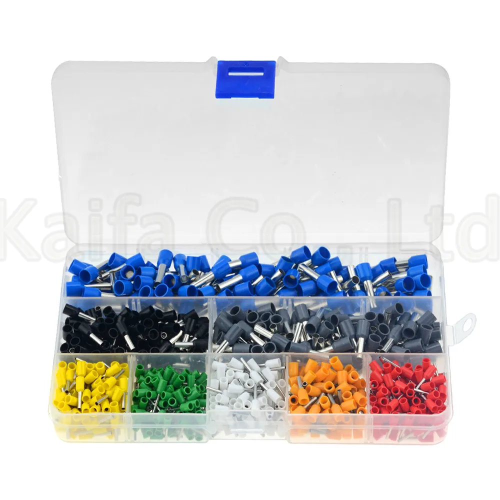 

800pcs Cable Wire Terminal Connector with Hand Ferrule Crimper Plier Crimp Tool Kit Set AWG10-23