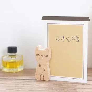 

Animal Wooden Desktop Message Folders Kawaii Cute Photo Clips Cartoon Notes Card Holder Product Display Board Organizer Gifts