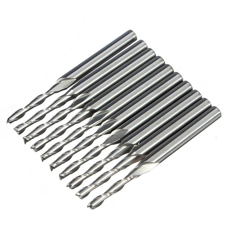 Set carbide end mill cutter burrs tool 10 pcs 1/8 inch2mm | Инструменты