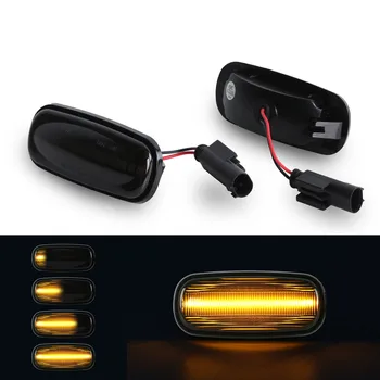 

2 Pieces Dynamic Amber LED Side Marker Blinker Turn Signa Light For Land Rover Discovery 2 Defernder Freelander 1 Indicator Lamp