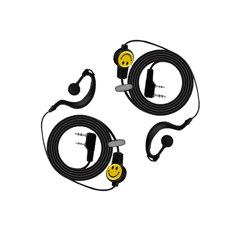 2 шт. Walkie Talkie smile face гарнитура для Baofeng UV 5R 82 K головной наушник|Запчасти и