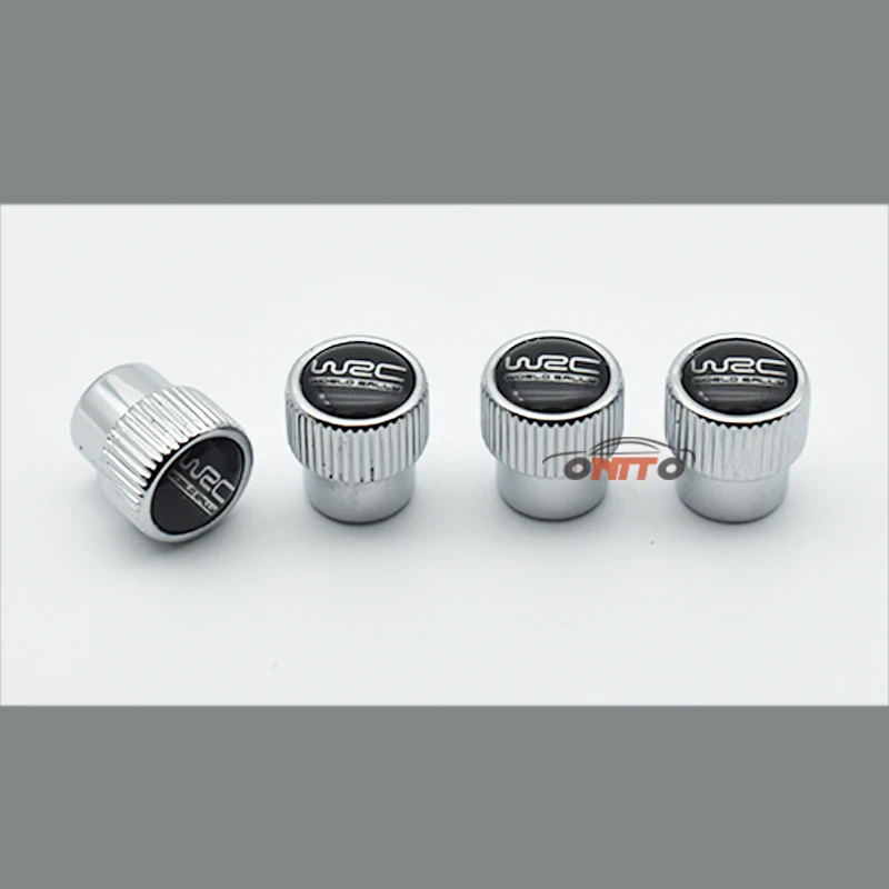 

40Pcs Matte Black Silver WRC Emblem Car Tire Valve Caps Metal Car-Styling Tyre Stems Cap Auto Wheel Accessories