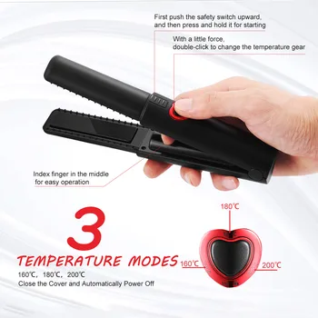 

Mini Professional Curler Hair Straightener Flat Iron Hair Styling Tool Corrugated Iron Portable Mini Professional Curler#0603g40