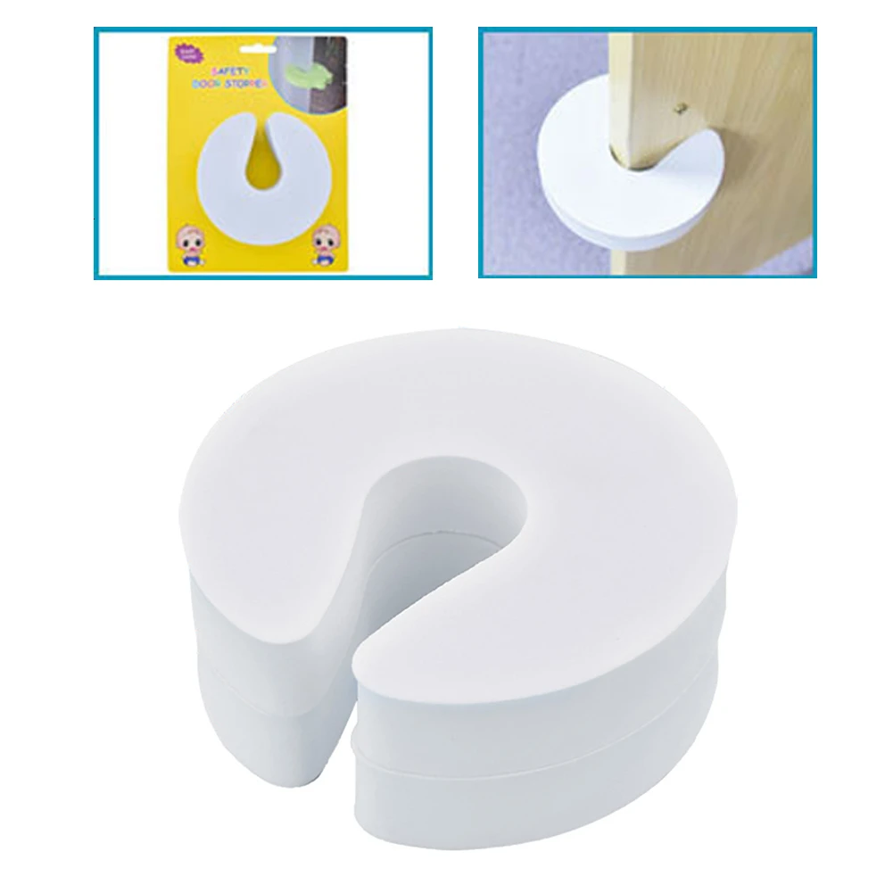

10pcs/set Baby Safety Locks Children Protection EVA C Shape Security Cabinet Locks Kid Finger Safe Door Stopper Foam Doorstop B4